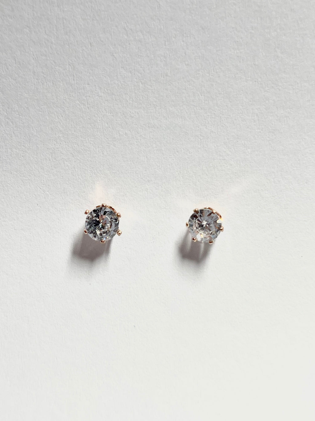 Round Crystal Stud Earrings