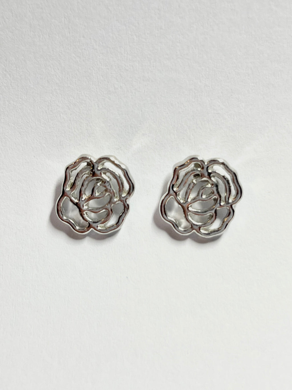 Hollow Rose Stud Earrings