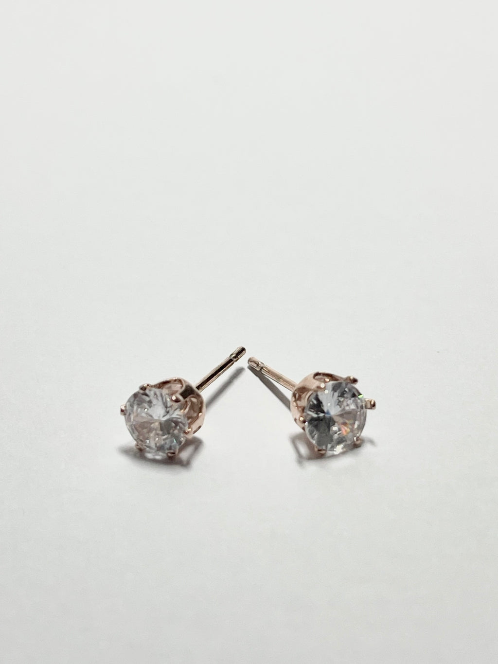 Round Crystal Stud Earrings