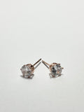 Round Crystal Stud Earrings