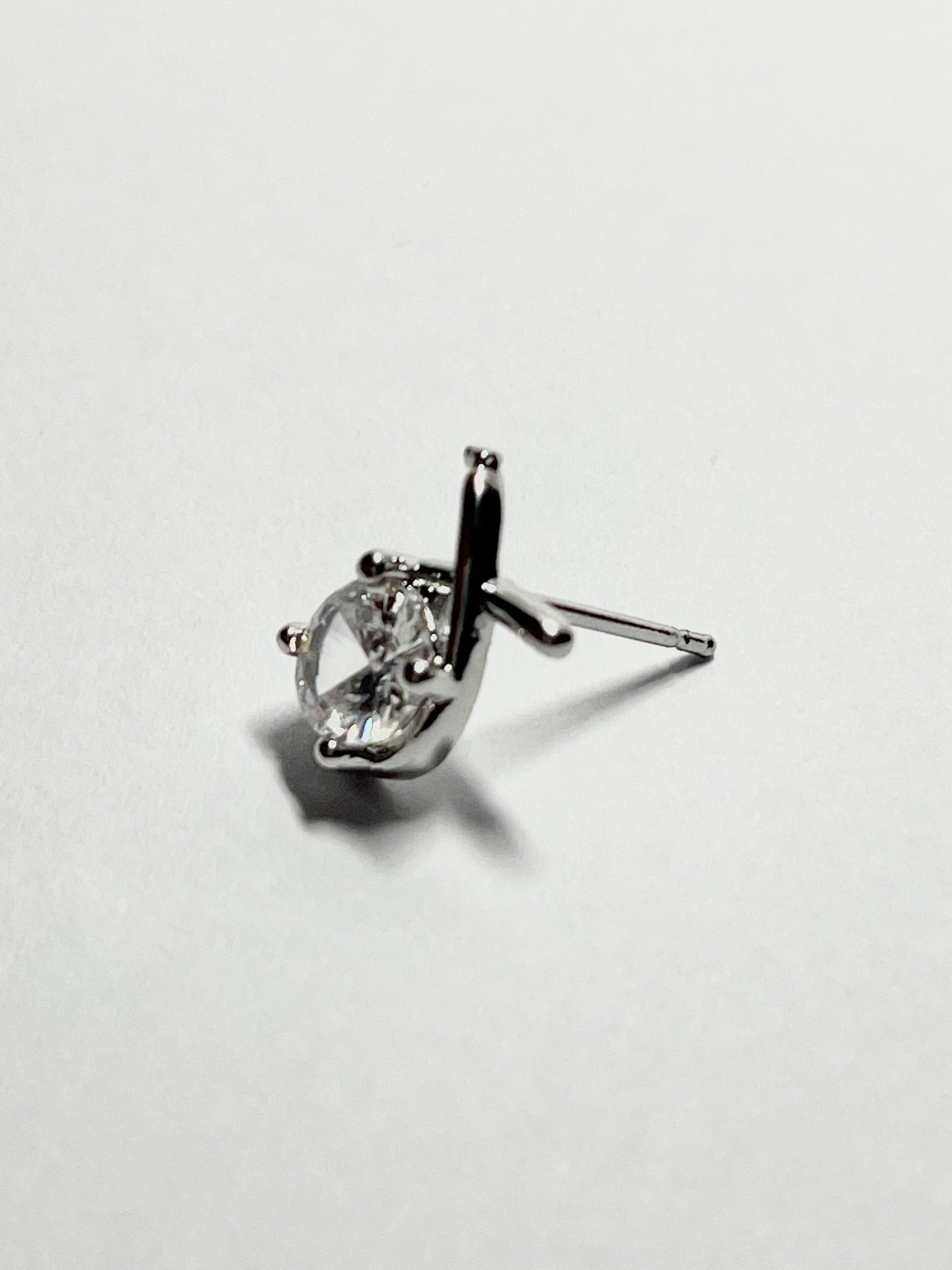 Criss-Cross Crystal Stud Earrings
