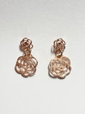 Lace Camellia Drop Earrings