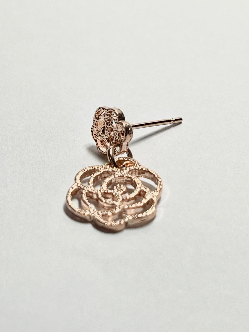 Lace Camellia Drop Earrings