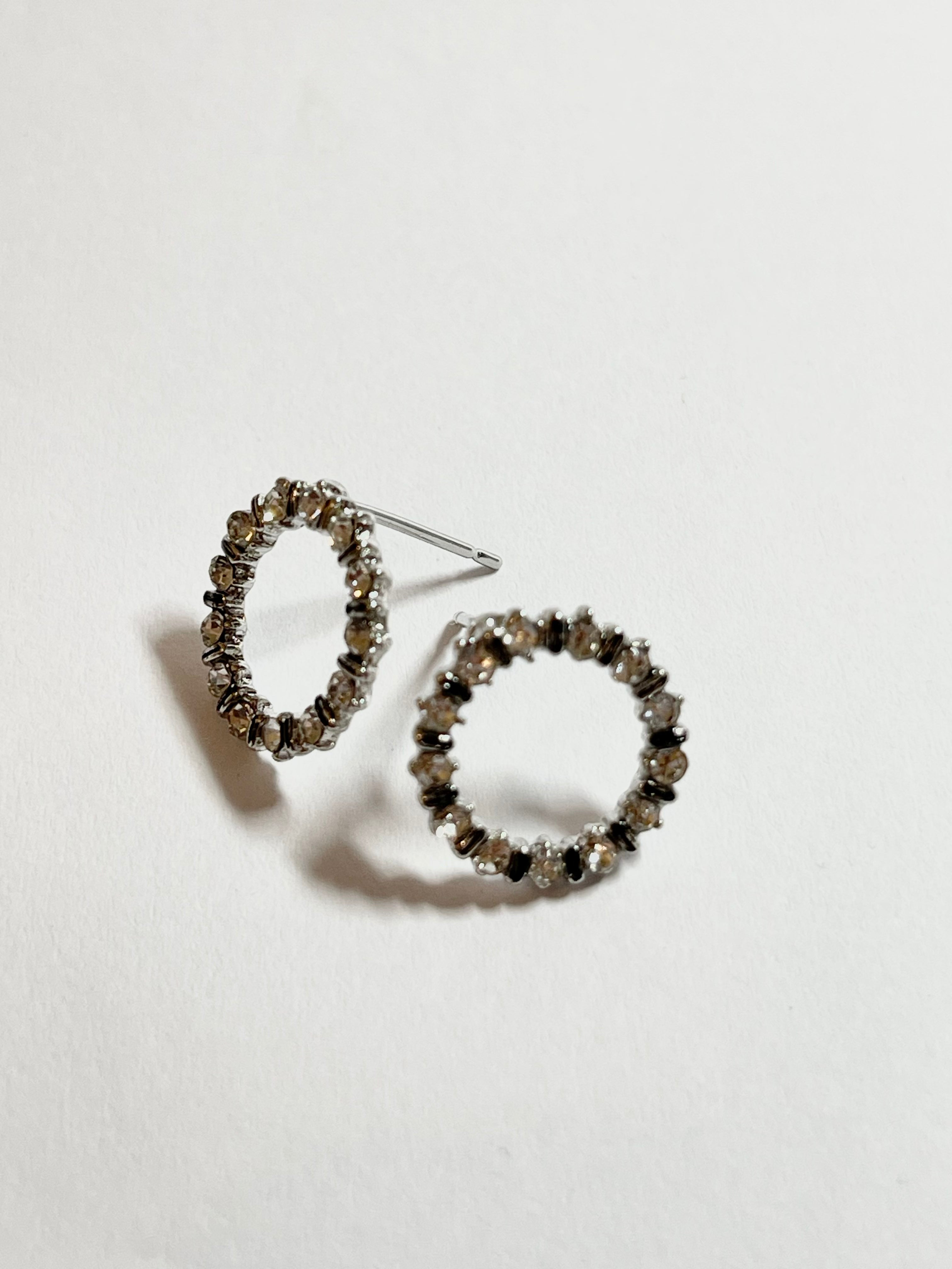 Crystal Circle Studs