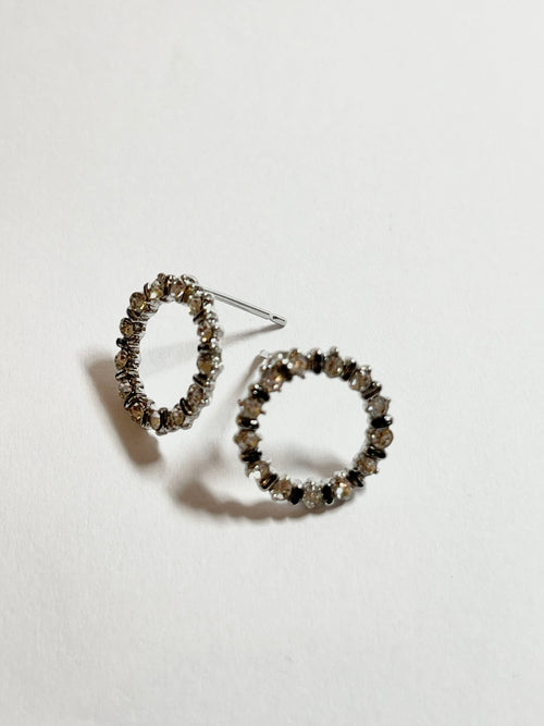 Crystal Circle Studs