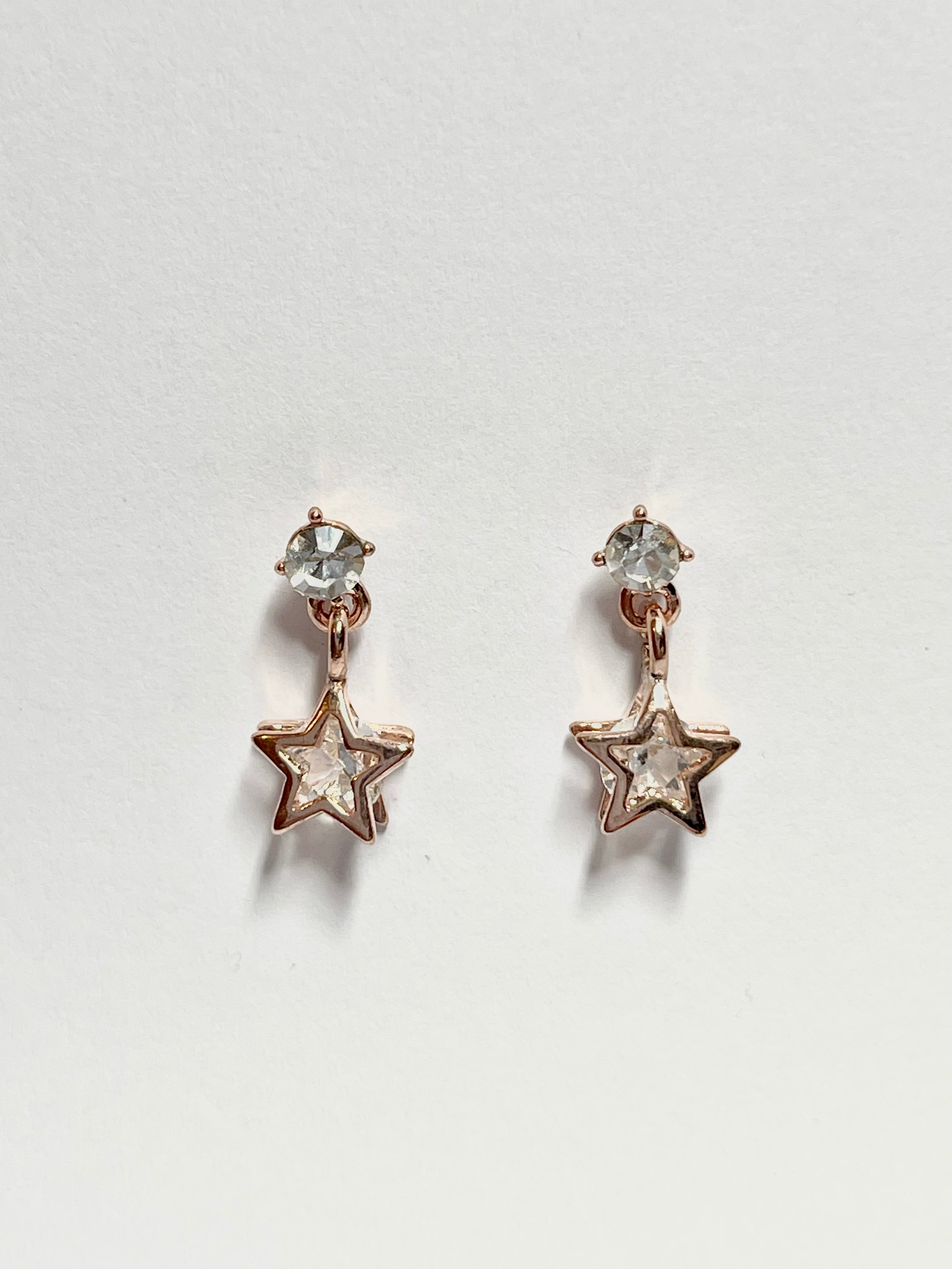 Crystal Star Drop Earrings