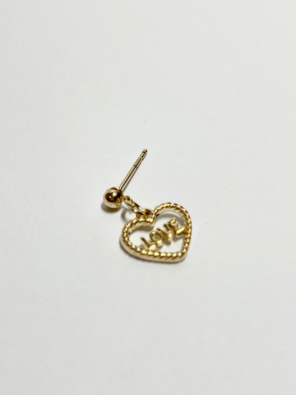 LOVE Heart Drop Earrings