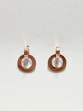Interlocking Circle Drop Earrings