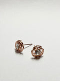 Crystal Rose Stud Earrings