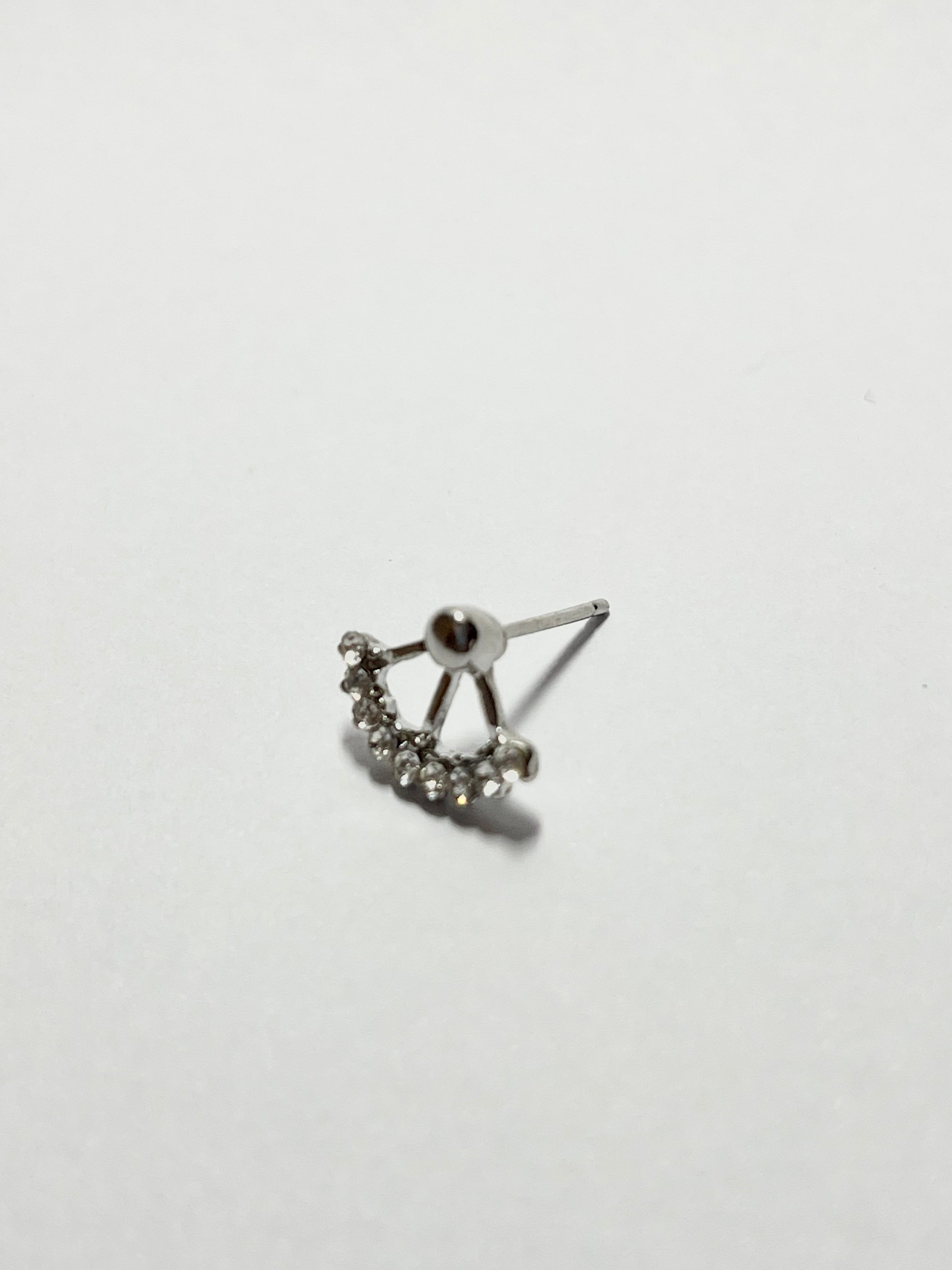 Diamond Fan Stud