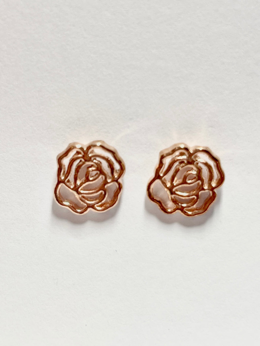 Hollow Rose Stud Earrings