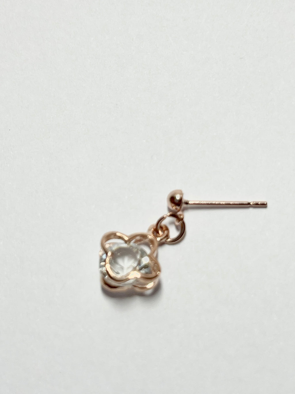 Crystal Clover Drop Earrings