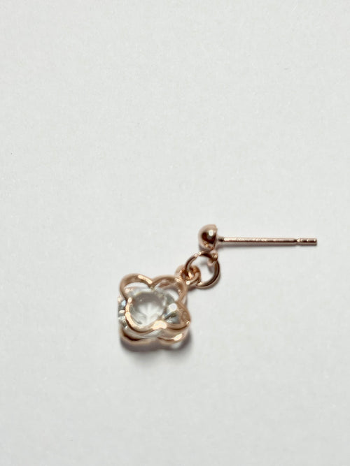 Crystal Clover Drop Earrings