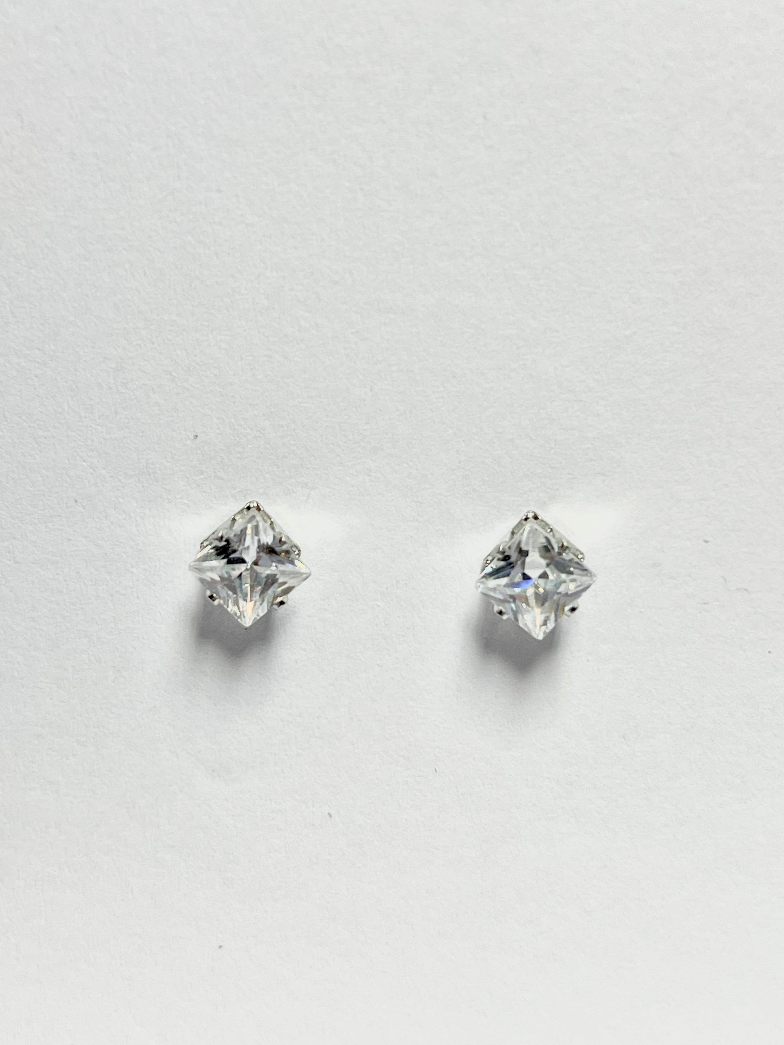 Crystal Square Studs