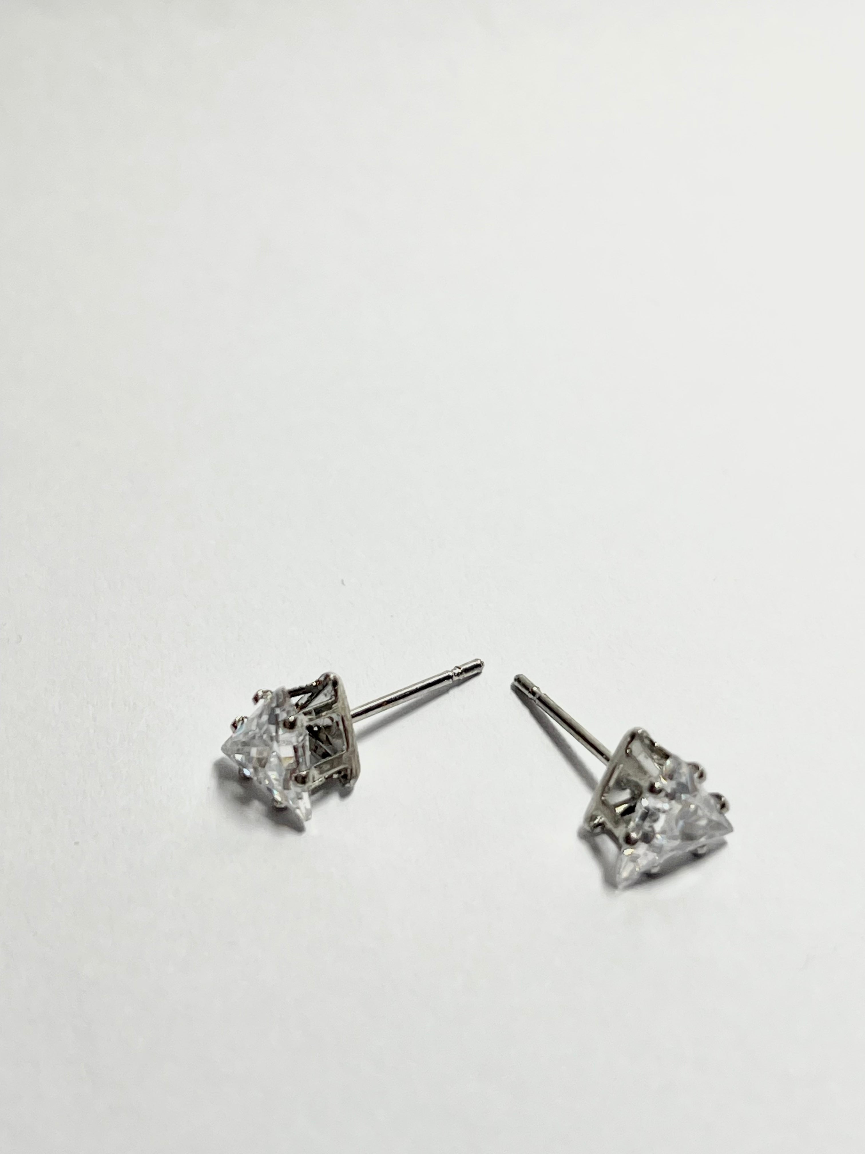 Triangle Crystal Studs