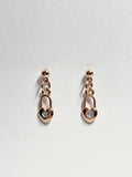 Heart Padlock Drop Earrings