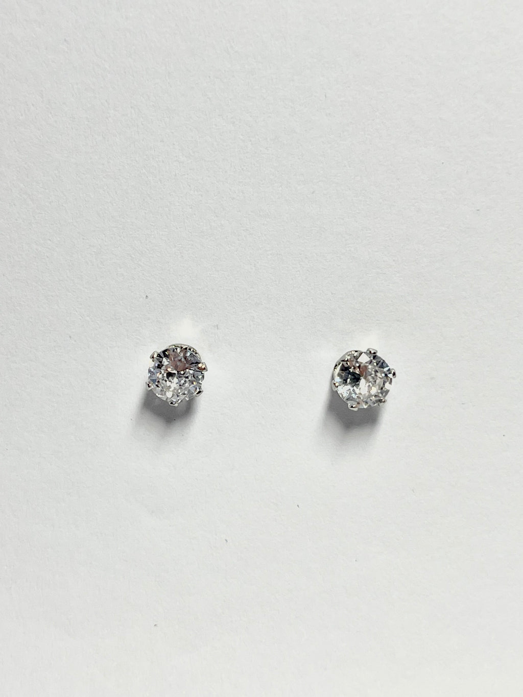 Round Crystal Stud Earrings