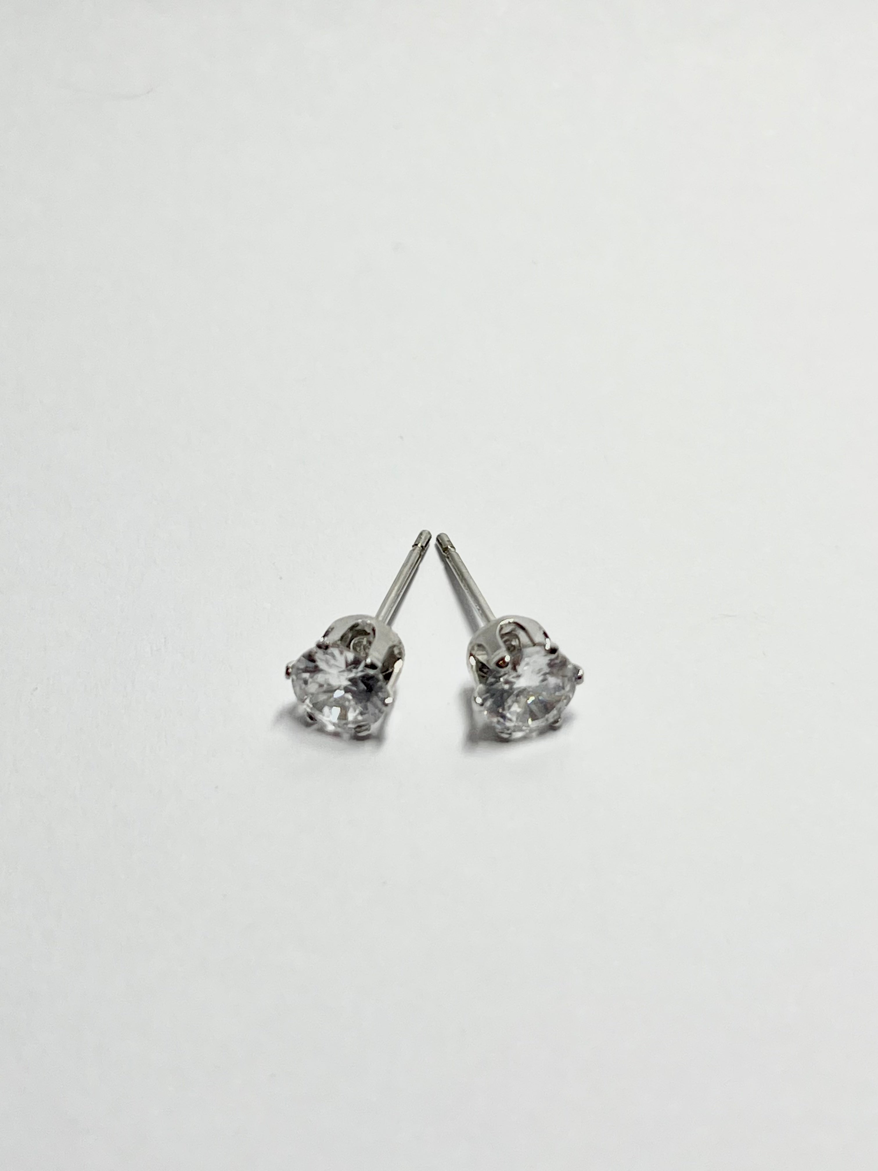 Round Crystal Stud Earrings