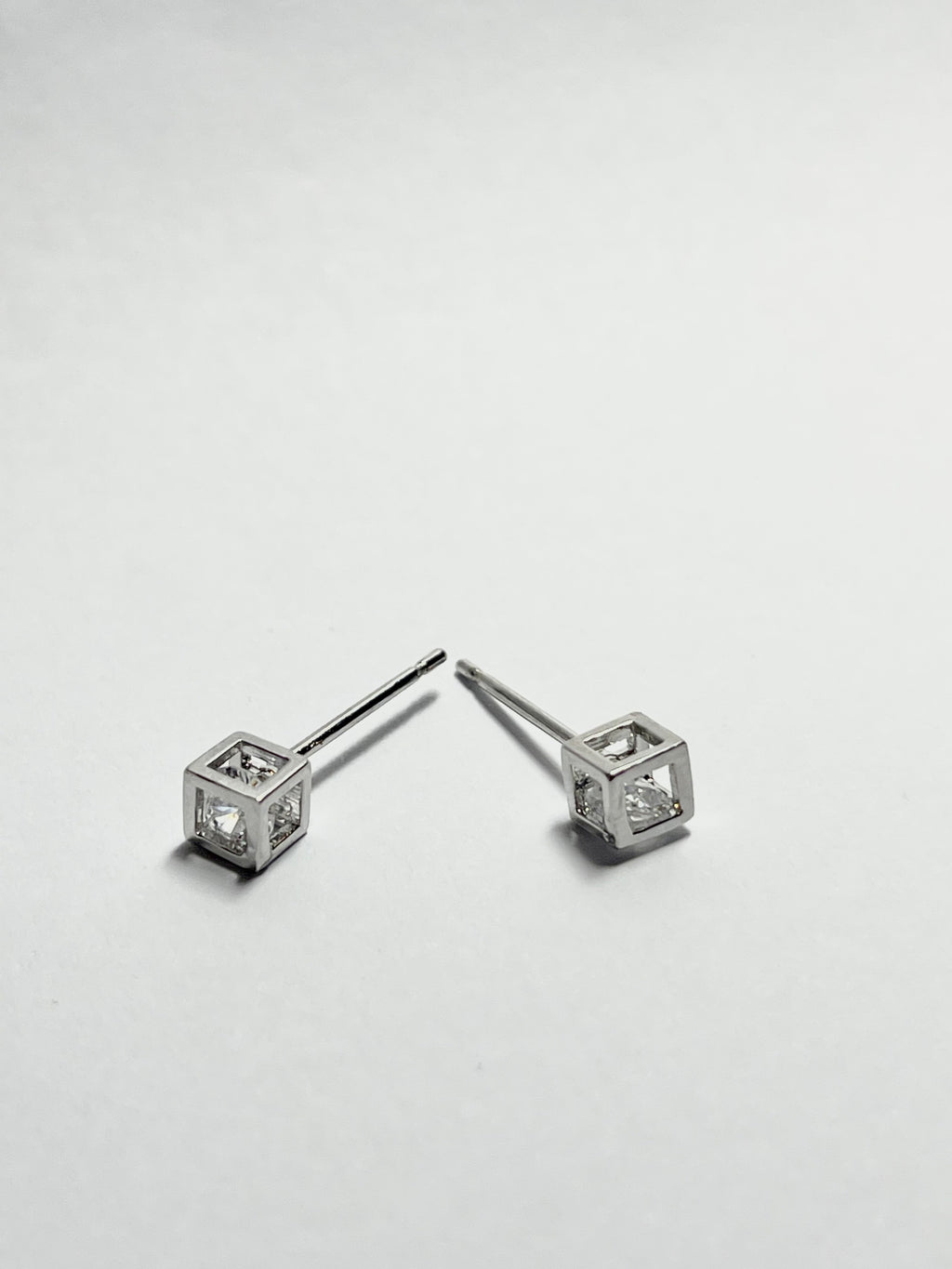Crystal Cube Studs