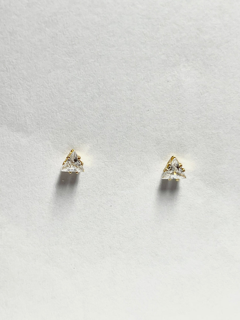 Mini Triangle Crystal Studs