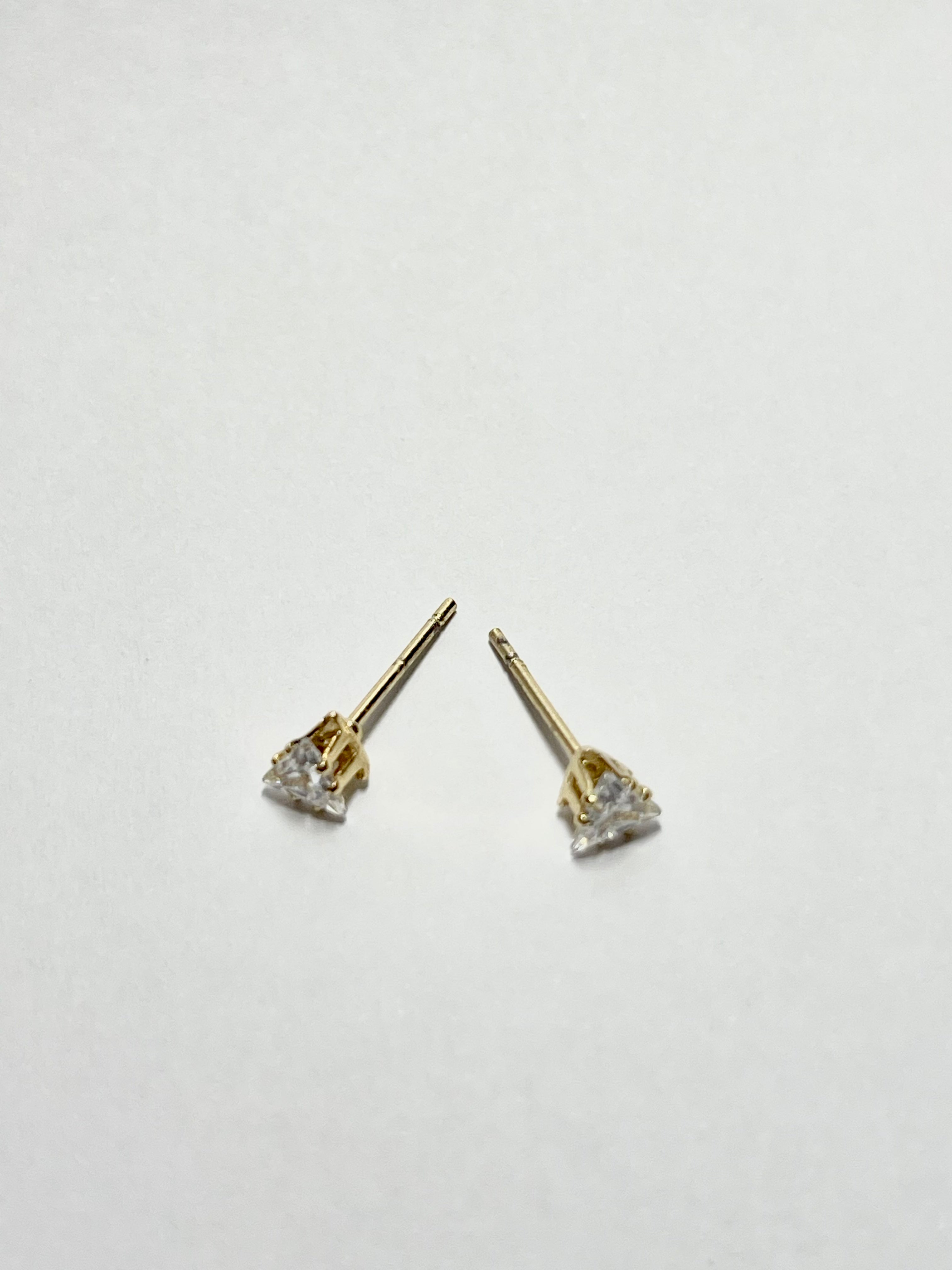 Mini Triangle Crystal Studs