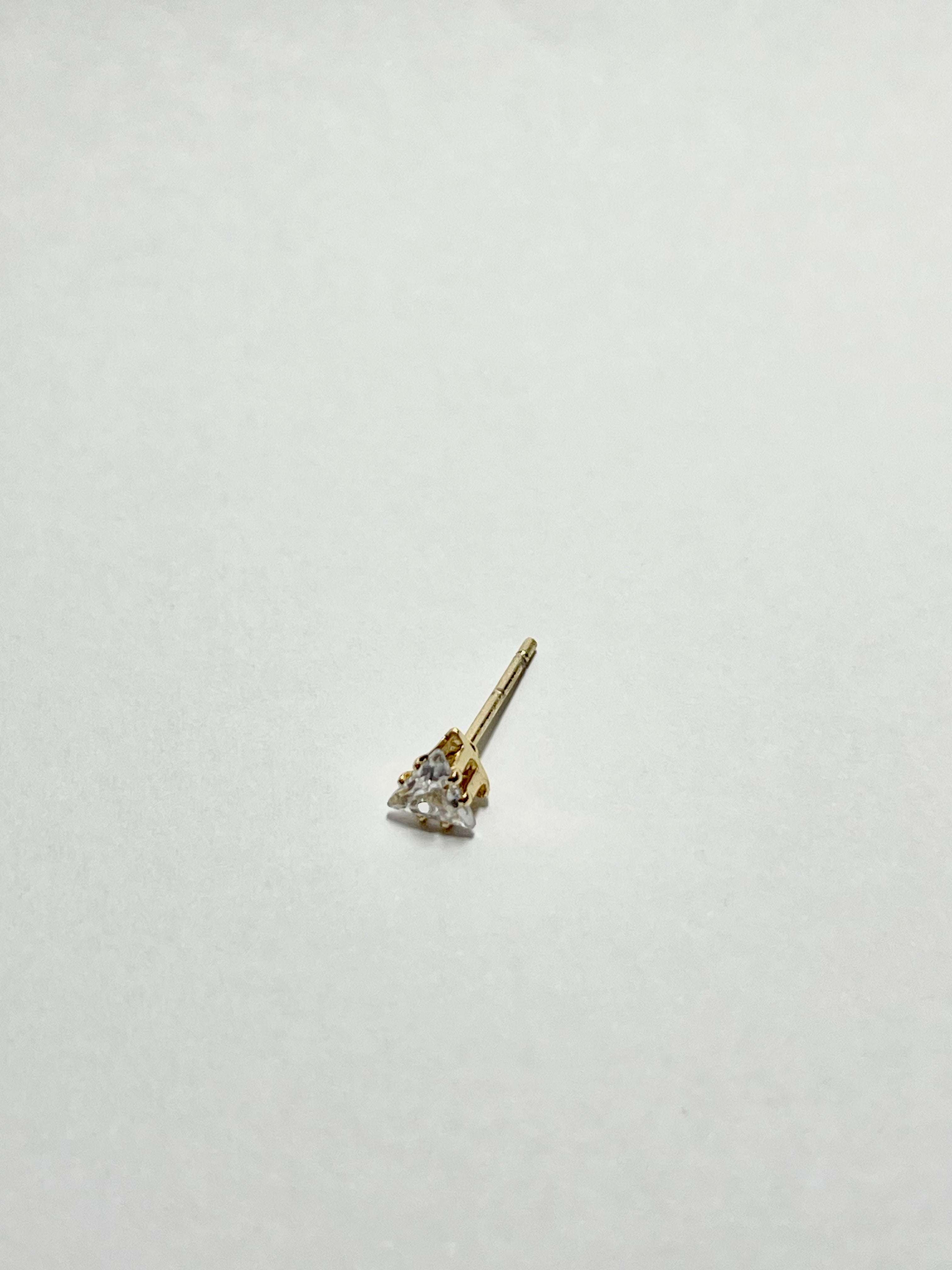 Mini Triangle Crystal Studs